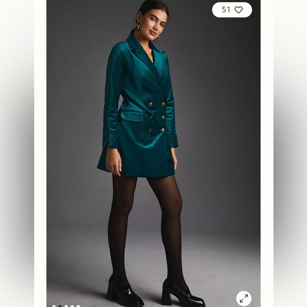 Maeve Velvet Blazer Dress